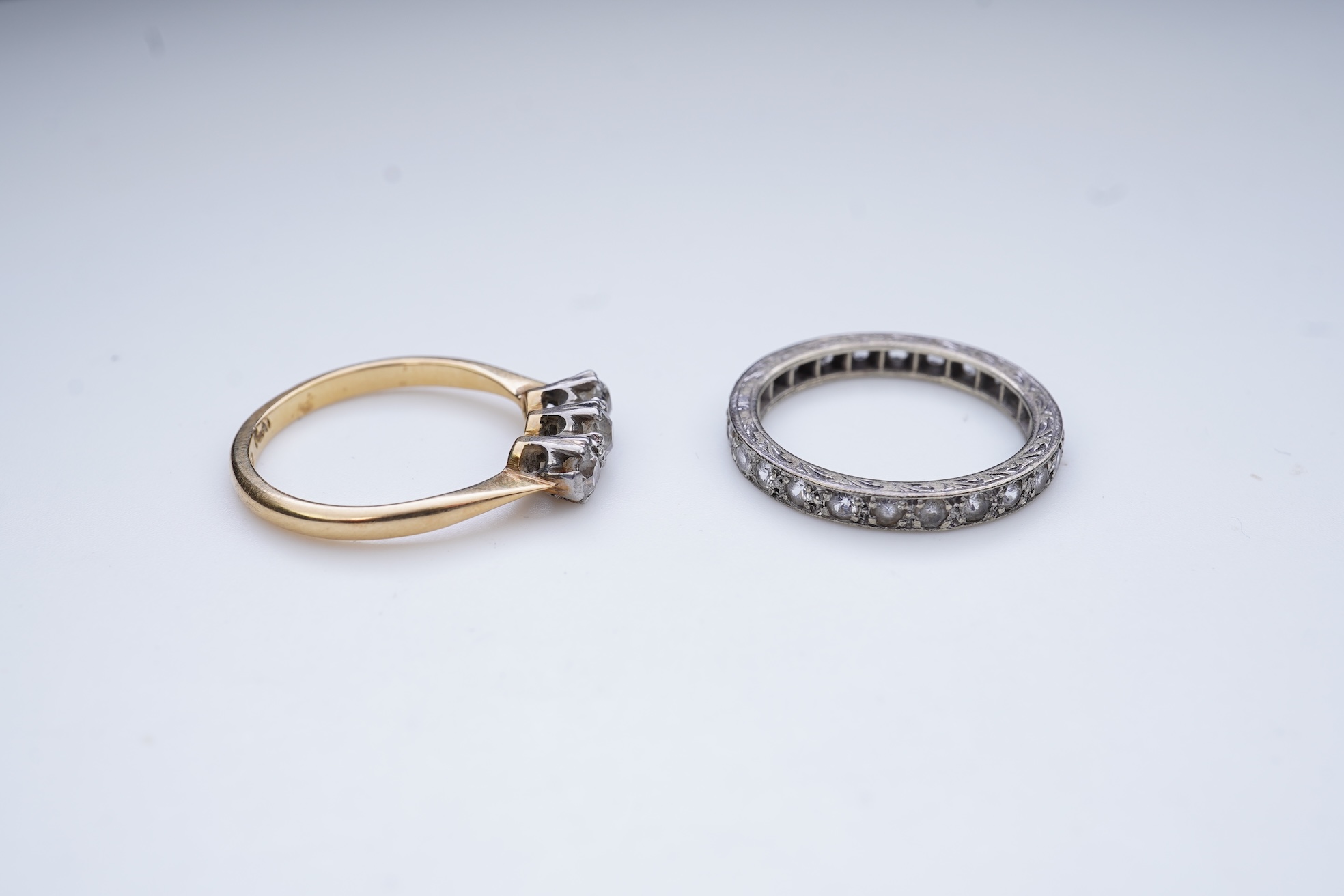 Two rings, first half 20th century
